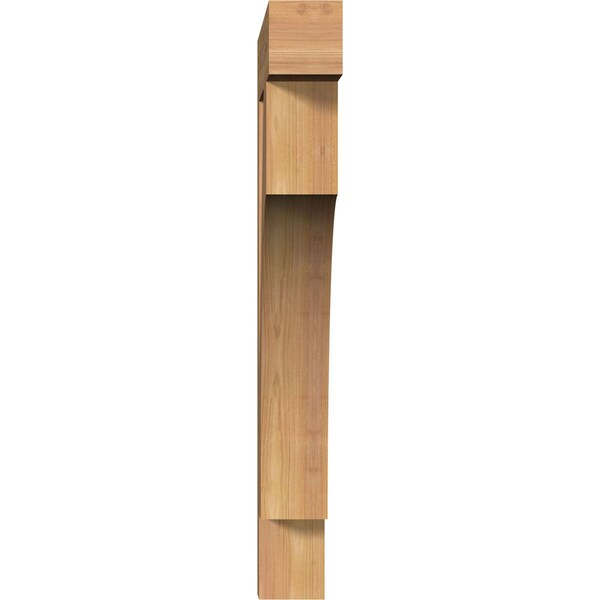 Westlake Block Smooth Bracket, Western Red Cedar, 3 1/2W X 22D X 30H